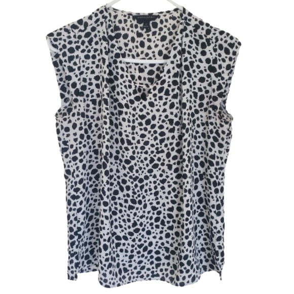 Banana Republic Factory Dalmatian Print Blouse - Picture 1 of 8